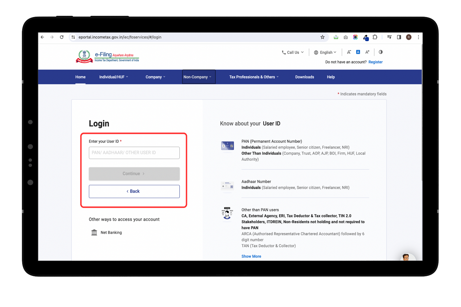 change-check-name-on-income-tax-portal image