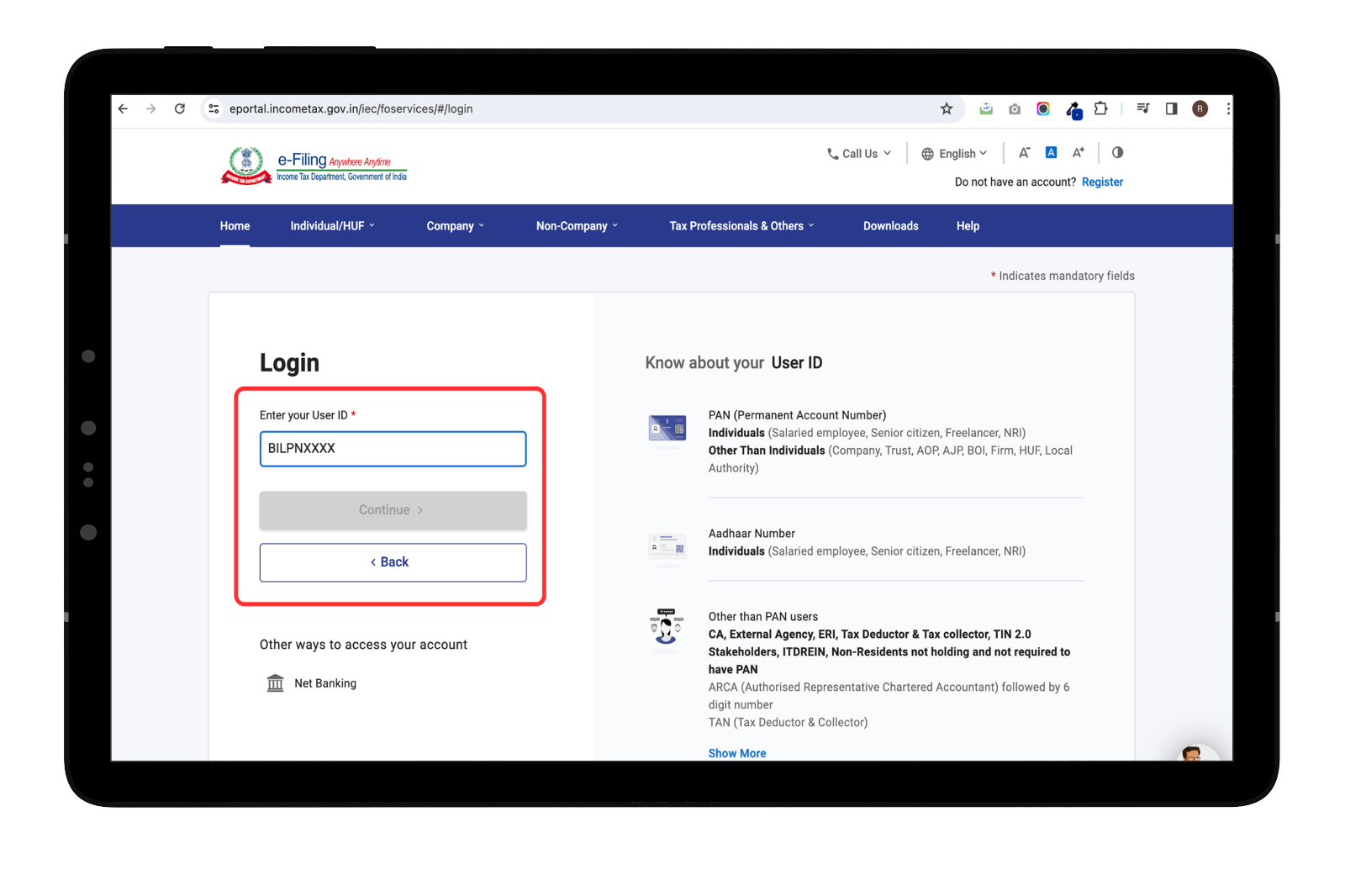 change-check-name-on-income-tax-portal image