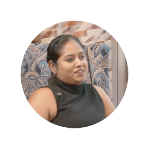 Portrait of Priya K, Wealthy partner