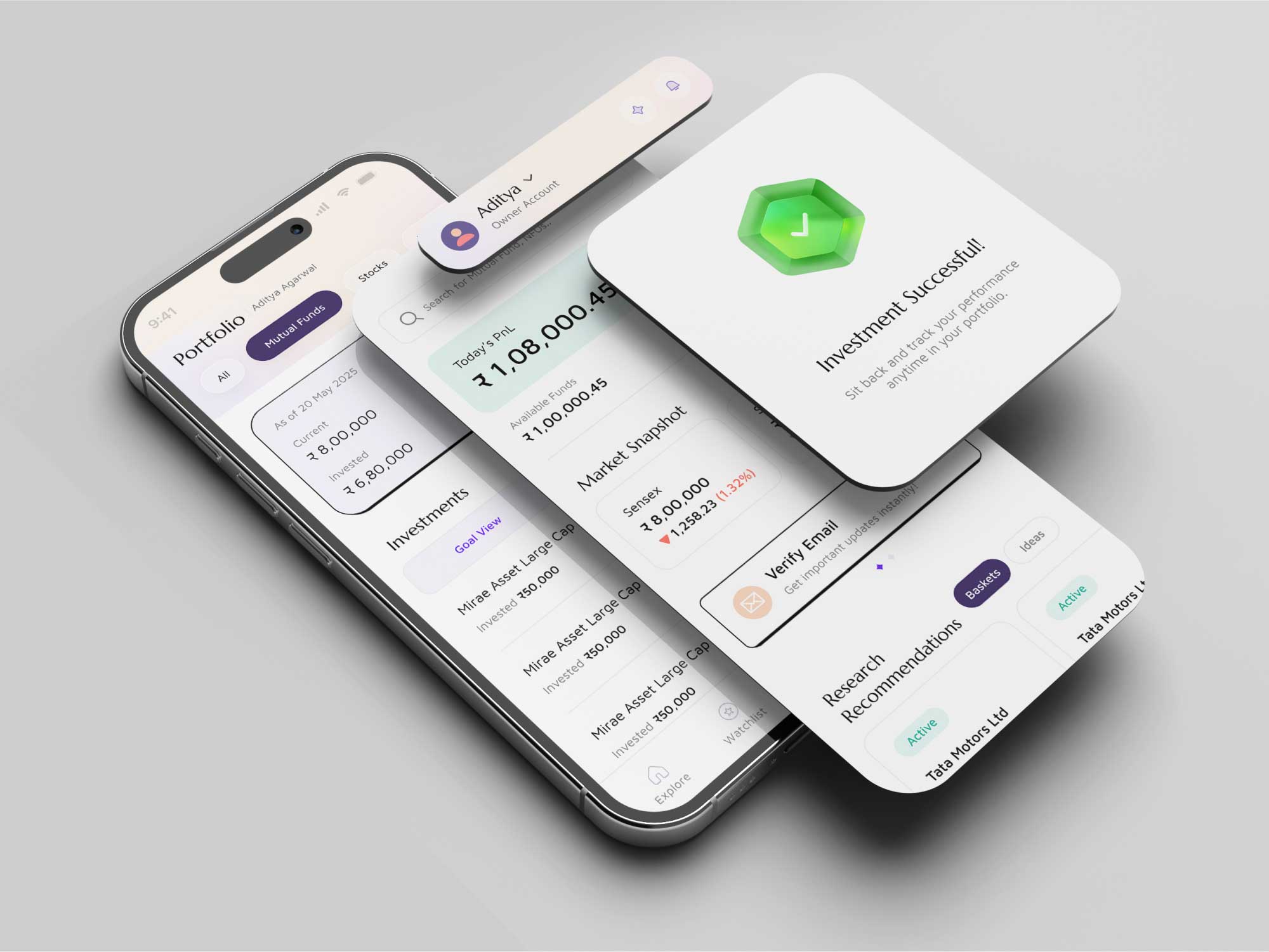 Wealthy App Screenshots